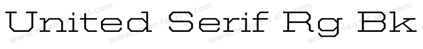 United Serif Rg Bk R字体转换